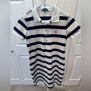 Vintage Ralph Lauren Pony Stitched Skinny Polo Rugby
Shirt Dress